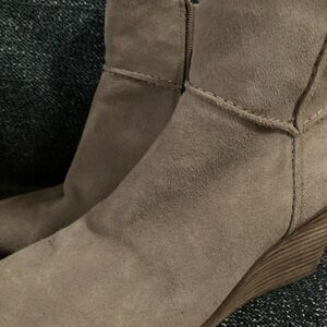 Lucky Brand Leather Suede Upper Bootie (New)‎